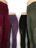 Solid Color High Waist Yoga Pants Leggings