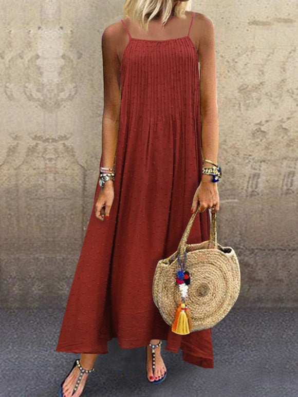 Adjustment Sling Beach Boho Daily Maxi Dress