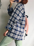 Casual Classic Check Print Collar Shirts