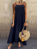 Adjustment Sling Beach Boho Daily Maxi Dress