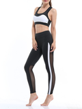 Side Panel Mesh Yoga Pants