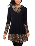 Leopard Print Long-sleeved T-shirts