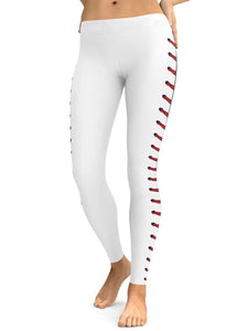 Slim-Fit Printed Baseball Pants